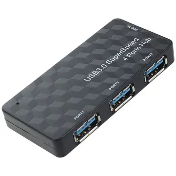 

High Speed 5Gbps 4 Port Hub USB 3.0 Extension Adapter Power Cable For PC Laptop