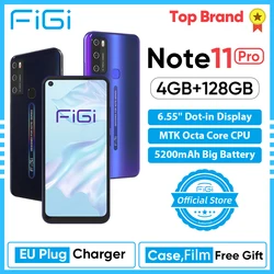 FIGI Примечание 11 Pro 6,55 ''Дисплей мобильный телефон Android 10 OS смартфон 4 Гб Оперативная память 128 Гб Встроенная память Redmi телефон umidigi cubot сим бесп...