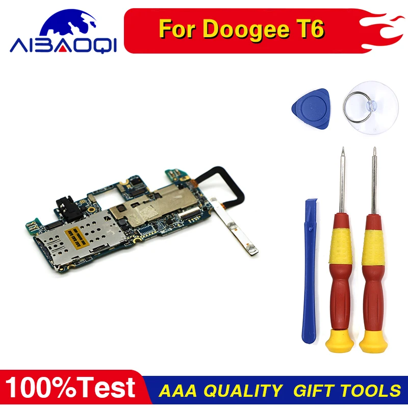 Материнская плата 2 ГБ + 16 Гб ПЗУ материнская с гибким кабелем Для Doogee T6 5 дюйма MT6735