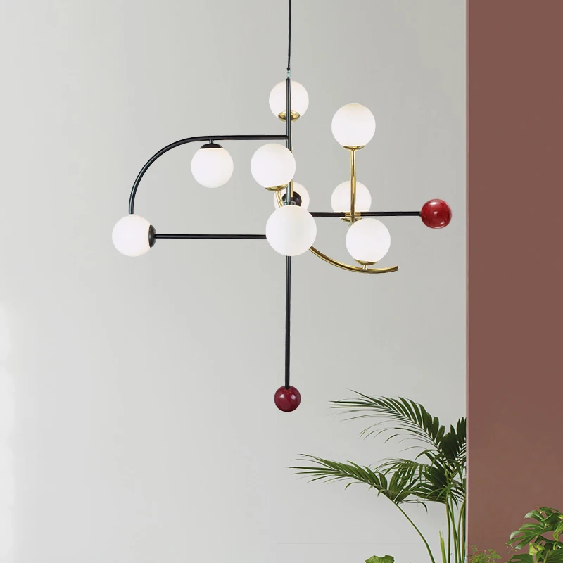 

Post-modern Minimalist Office Studio LED Pendant Lamp Restaurant Chandelier Art Deco Parlor Bedroom Hanglamp Lighting Fixtures