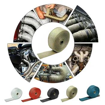 

Car Exhaust Pipe Wrap Bandage Thermal Replacement 5 Meters Spare Accessories Car Insulation Tape To Protect Plastic Parts
