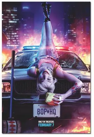 24 стиля птицы добычи 2020 фильм Harley Quinn Художественная печать Шелковый постер для