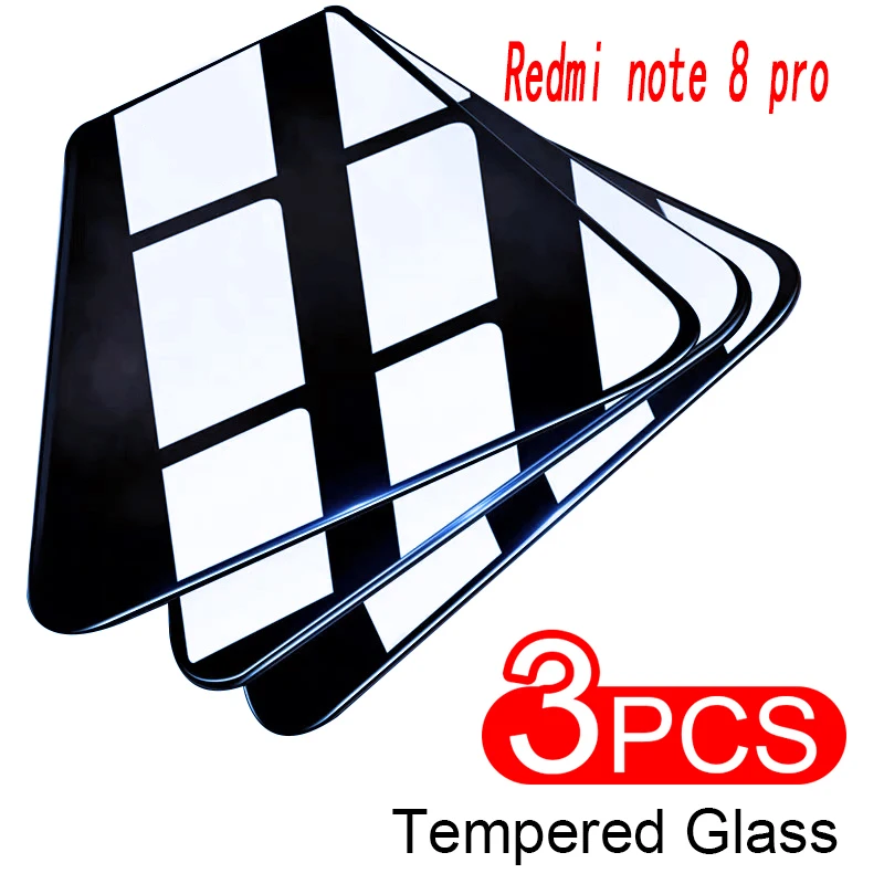 

3PCS Full Cover Protective Glass For Xiaomi Redmi Note 8 7 6 5 Pro Screen Protector Tempered Glass For Redmi 5 7 8 8A 7A 6 Pro