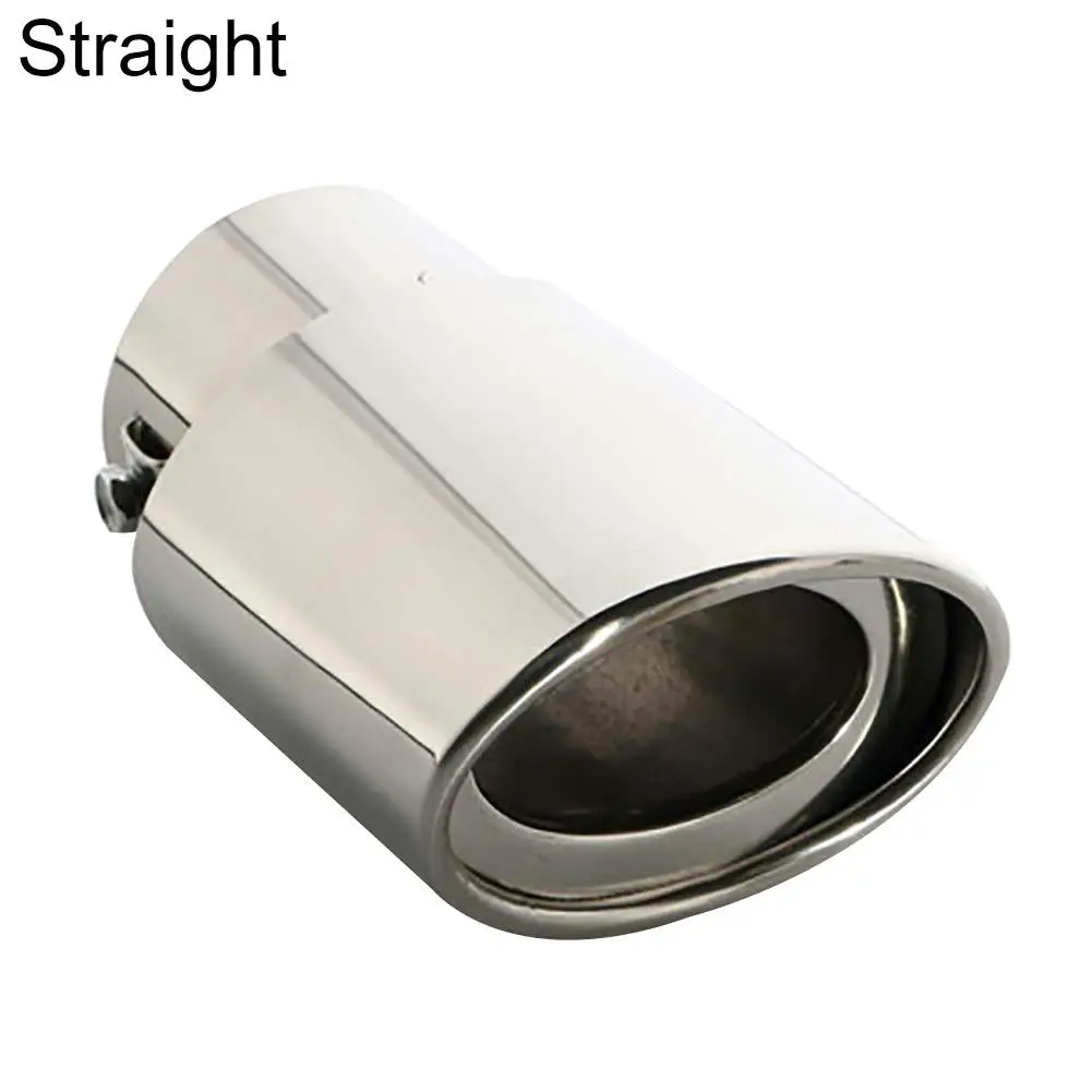 Universal Car Vehicle Stainless Steel Tail Throat Exhaust System Muffler Pipe