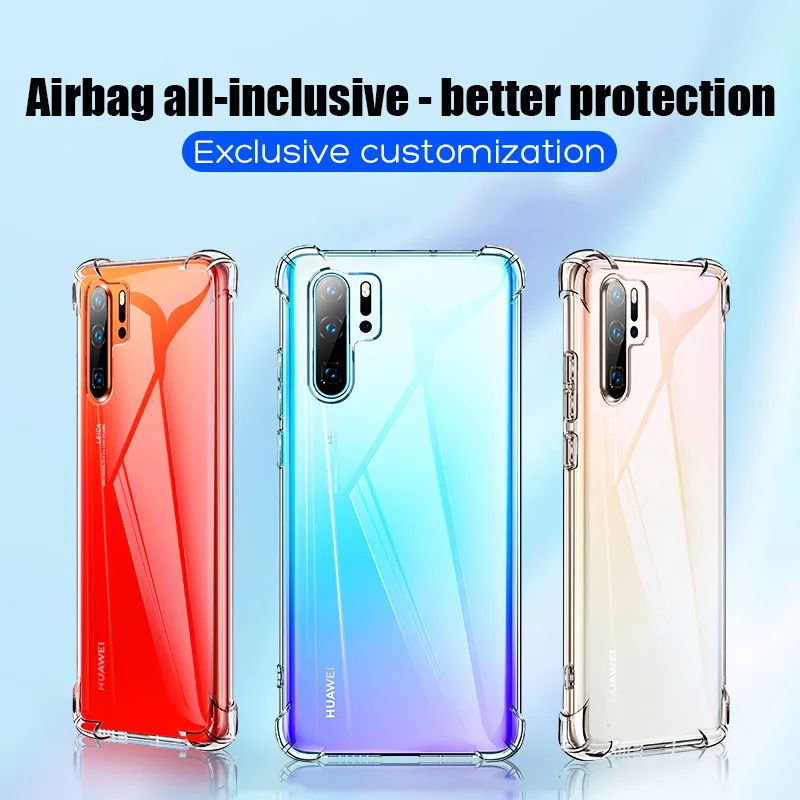 Прозрачный чехол с подушкой безопасности из ТПУ для Huawei mate 20 pro lite honor 7a 7c 7x8 8s 8a 8c 9 9i