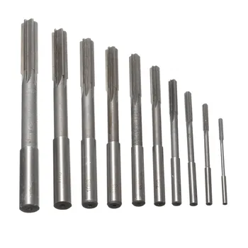 

10pcs HSS Machine Reamer 3-12mm Straight Shank Milling Chucking Reamer Sharps Cutting-edge Machine Tools Milling Cut Reamers