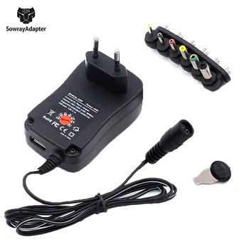 

Universal Adapter 12V 3V 4.5V 5V 6V 7.5V 9V 2A 2.5A Adjustable Power Adapter AC/DC Charger Supply for led light strip lamp 30W