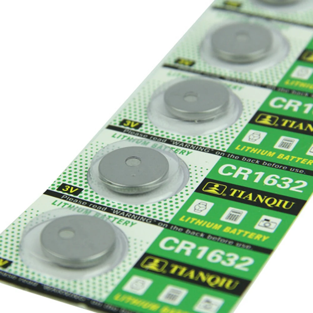 CR1632 кнопочная ячейка 3V пульт дистанционного управления для автомобиля литиевая батарея батареи для монет кнопочные ячейки