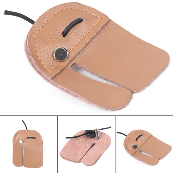 

Target Archery finger guard For Hunting Shooting Soft Gear Cow Leather Tab Protector For Recurve Safe