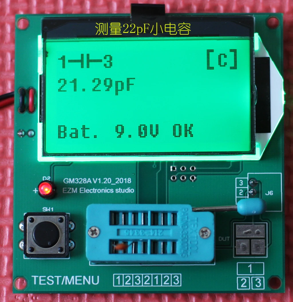 GM328A цифровой Транзистор тестер RLC ESR метр генератор сигналов Диод Триод измеритель емкости MOS/PNP/NPN LCR мультиметр