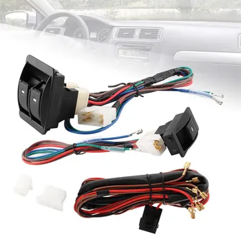 

Car Electric Power Window Master Control Switch Car Auto Power Window Switch With Wiring Harness Kits 12V/24V