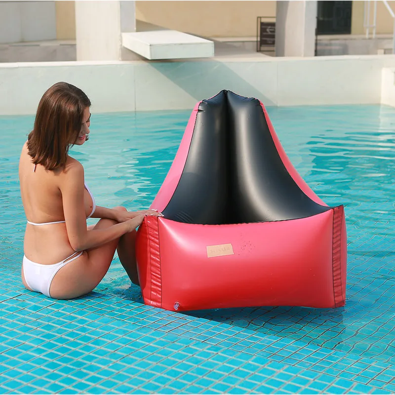 

PVC Inflatable sofa outdoor lazy recliner inflatable bed Lounger living room air mattress portable single folding beach chair