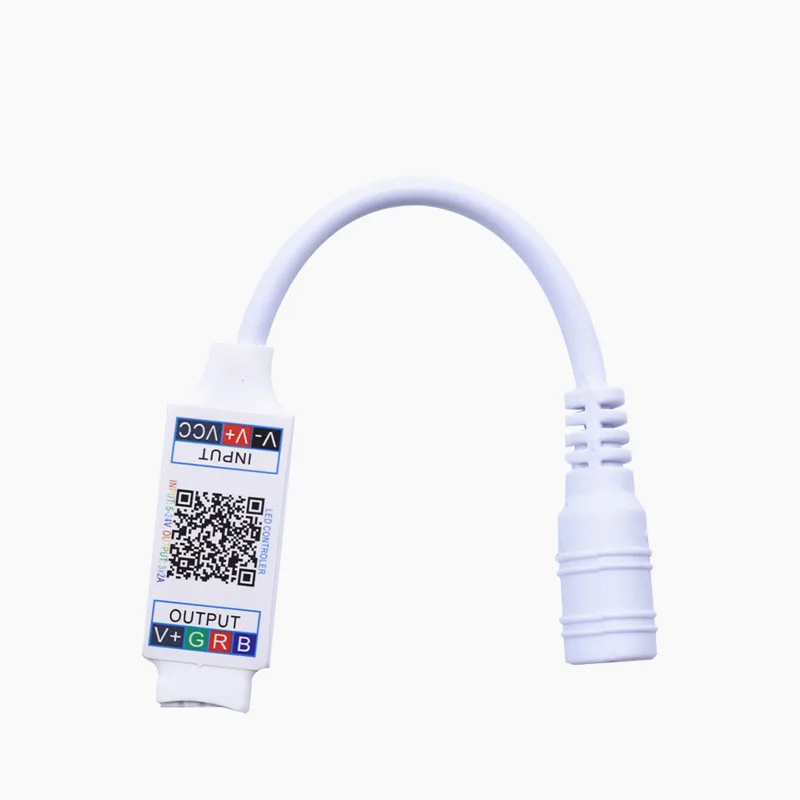 1 шт. светильник-контроллер для RGB светодиодной ленты Wifi мини RGB контроллер DC 5 в 12 В 24 В мини музыкальный Bluetooth контроллер - Цвет: 1PC White