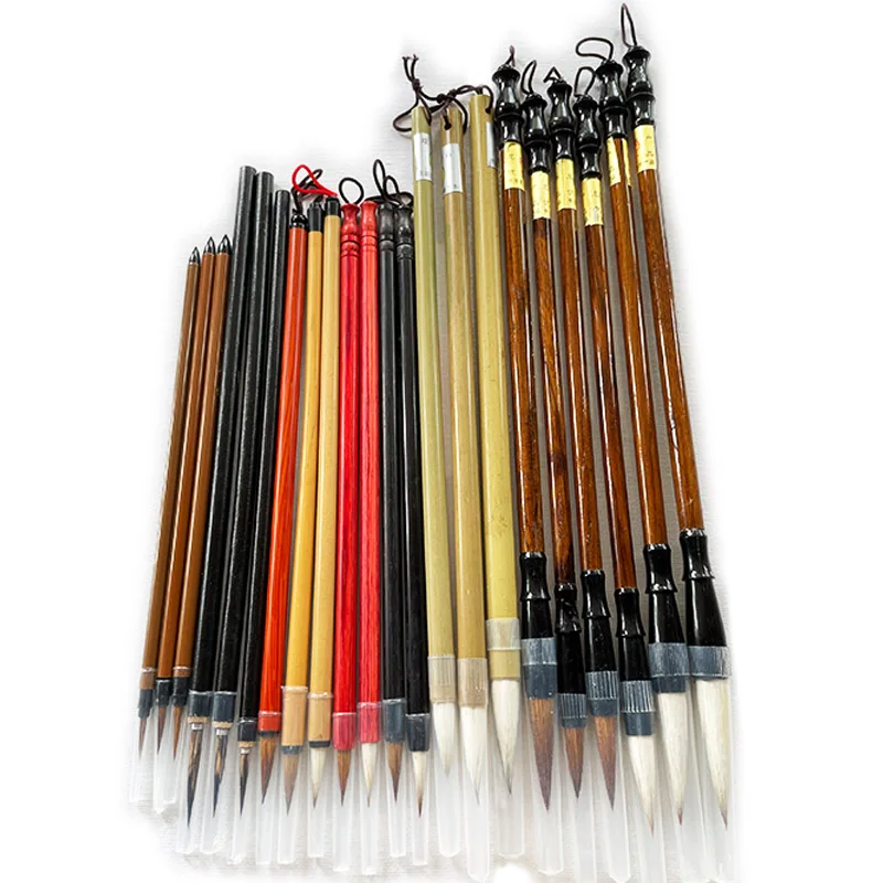 Calligraphy Chinese Traditional Calligraphy Set Brush Landscape Painting Brush Weasel Hair Pen Writing Set for Students