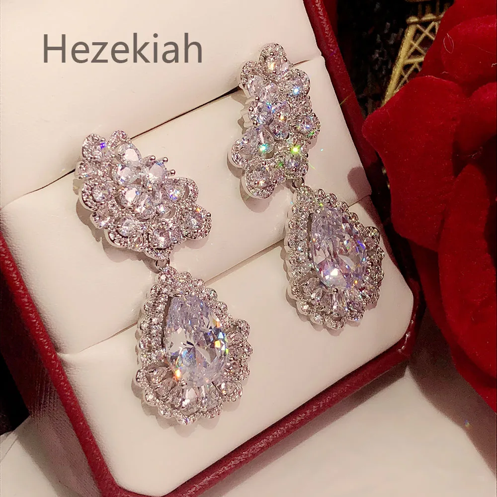 Hezekiah S925 Серебряные темпераментные женские серьги Роскошные высококлассные банкетные серьги французское качество танец