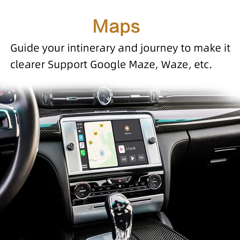 Sinairyu Wifi беспроводной Apple Car Play Carplay для Maserati Retrofit- Ghibli Quattroporte с iSO13/Android Mirroring
