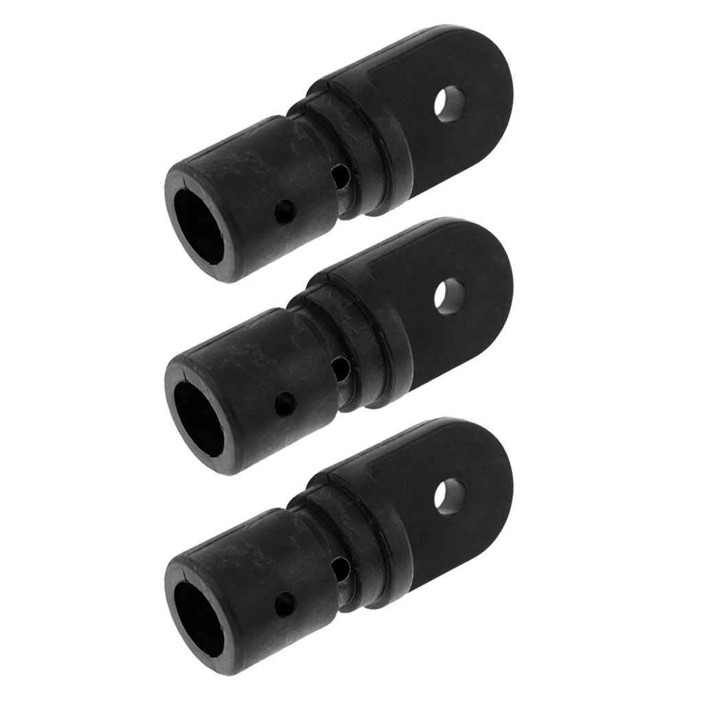 3xNylon Marine Boat Bimini Top Fitting 22mm Internal Insert Tube Eye End Cap