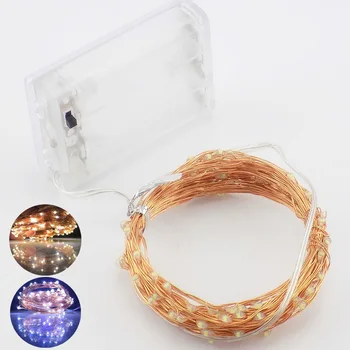 

5M 10M Battery Led String Light 3*AA Battery Operated Decoration For Indoor Home Christmas Light LED Strip Outdoor Garland Warm