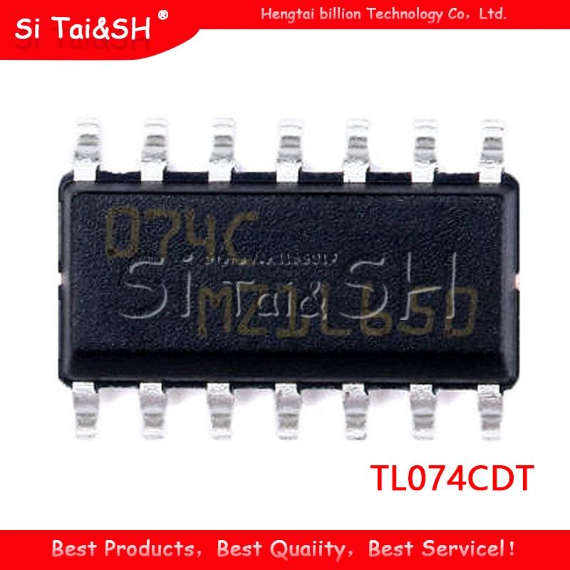 10PCS TL074CDT SOP8 TL074 SOP TL074C SMD 074C TL074CDR SOP-8 new and original IC | Электронные компоненты и