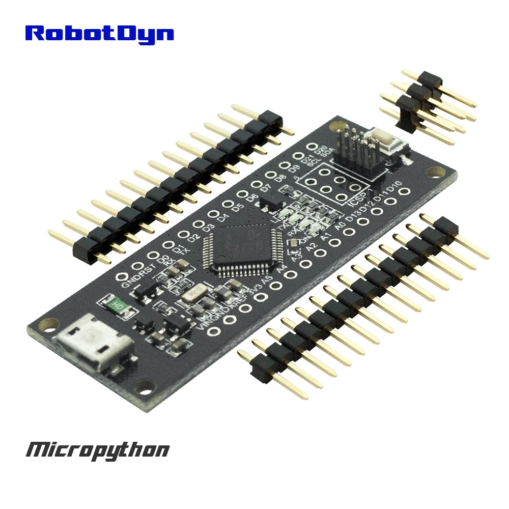 

Micropython SAMD21 M0-Mini. 32-bit ARM Cortex M0 core. Pins UnSoldered. Compatible with Arduino Zero, Arduino M0. Form Mini.