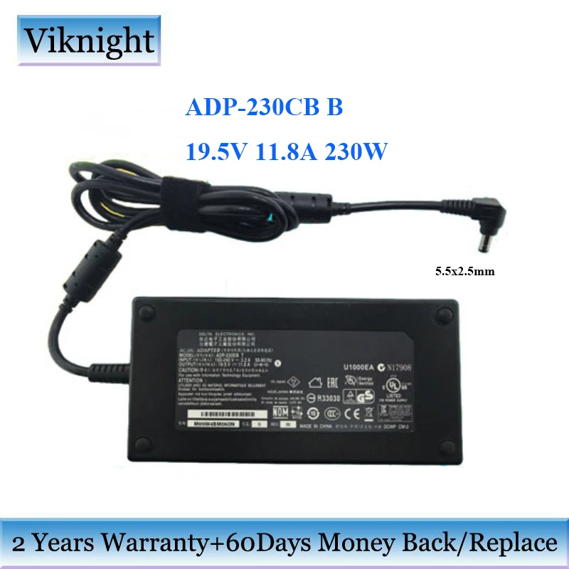 

Genuine 19.5V 11.8A AC Adapter Charger For MSI 1762 GT70 16F3 16F4 ADP-230CB B GAMING Laptop Power Supply Adapter 230W