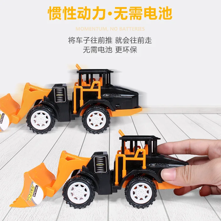 

Large Size Inertia Engineering Vehicle Toy Set Children Dig Bulldozing Crane Stir Excavator Boy Car Model