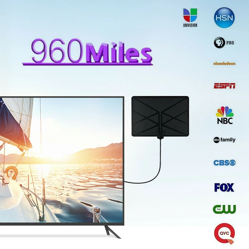 FFYY-960 Mile Range антенна ТВ цифровая HD 4K антенна цифровая внутренняя HD 1080P