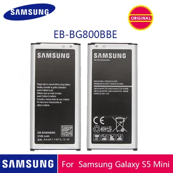 

SAMSUNG Original Phone Battery EB-BG800BBE 2100mAh For Samsung GALAXY S5 Mini SM-G800F G870a G870W Replacement Batteries