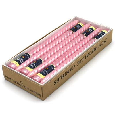 12Pcs Color D Свеча для дня рождения, декоративные свечи для подарка, восковая лампа, романтическая цилиндрическая Свадебная лампа QLB117 - Цвет: 12Pcs Color D