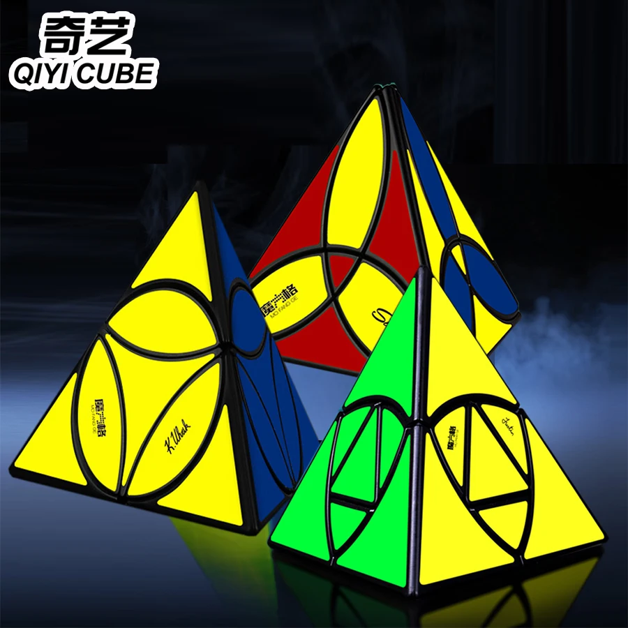 

Magic cube puzzle QiYi Qiyi Justin Eplett cube pyramid JinZong Golden rice-pudding professional twist wisdom game cube toys