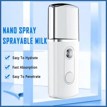 

USB Nano Facial Mister Mist Sprayer 30ml Nano Face Spray Facial Body Steamer Moisturizing Skin Care Humidifier Instruments