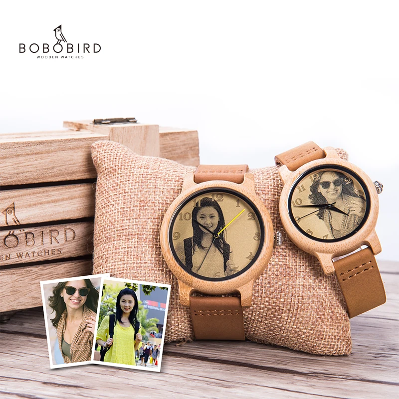 Парные часы 2020 BOBOBIRD под заказ фото деревянные подарки на день Святого Валентина