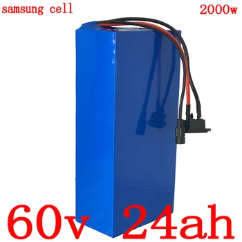 شراء60V 1500W 2000W 2500W 3000W ليثيوم بطارية 60V 24AH بطارية سكوتر كهربائي 60V 25AH الكهربائية دراجة بطارية استخدام Samsung الخليوي