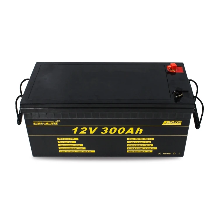 Lithium Ion Battery 12v 300ah LIFEPO4 battery pack Storage Energy System  with BMS APP Control Deep Cycle Lifepo4 12v - BASEN