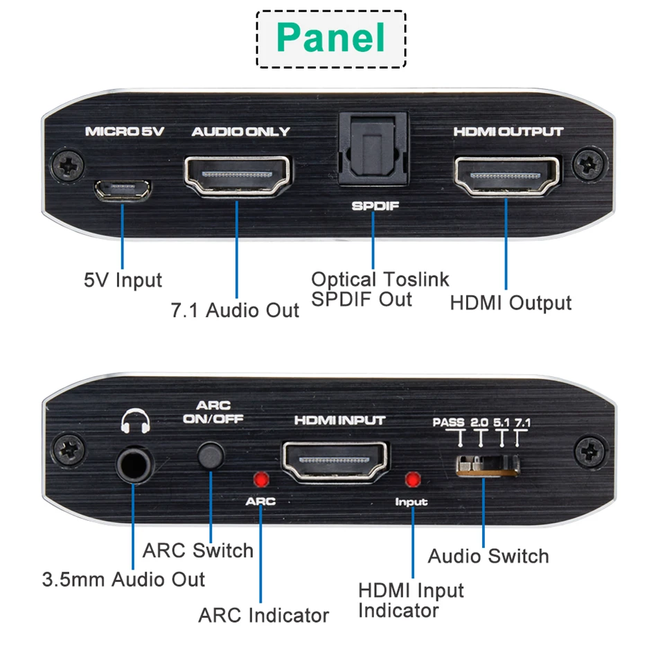 2020 Best ARC HDMI 2.0 Audio Extractor 4K 60Hz