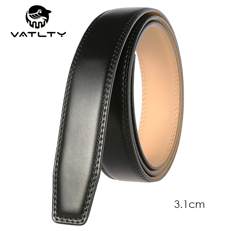 VATLTY nuevo de cuero de 31mm para hombres, hebilla automática de aleación dura, cuero de vaca Natural cinturón de negocios no poroso, fajas para hombre|Cinturones de hombre| - AliExpress