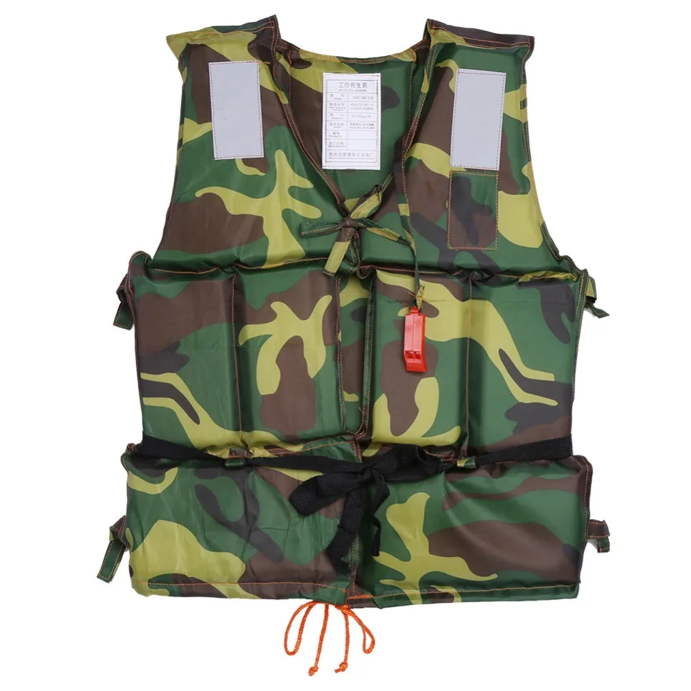 Universal Camouflage Adult Boating Swimming Life Jacket Vest Camouflage