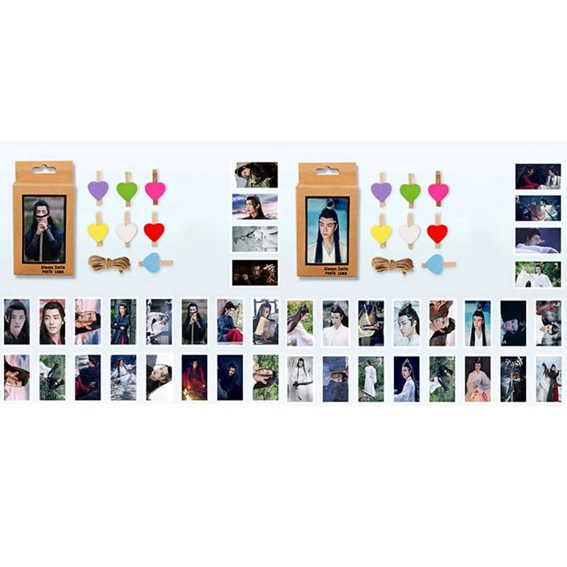 

20Pcs/pack Chen Qingling Wang Yibo Xiaozhan Photo Self Made Lomo Cards Photocards Picture Decoration Supplies