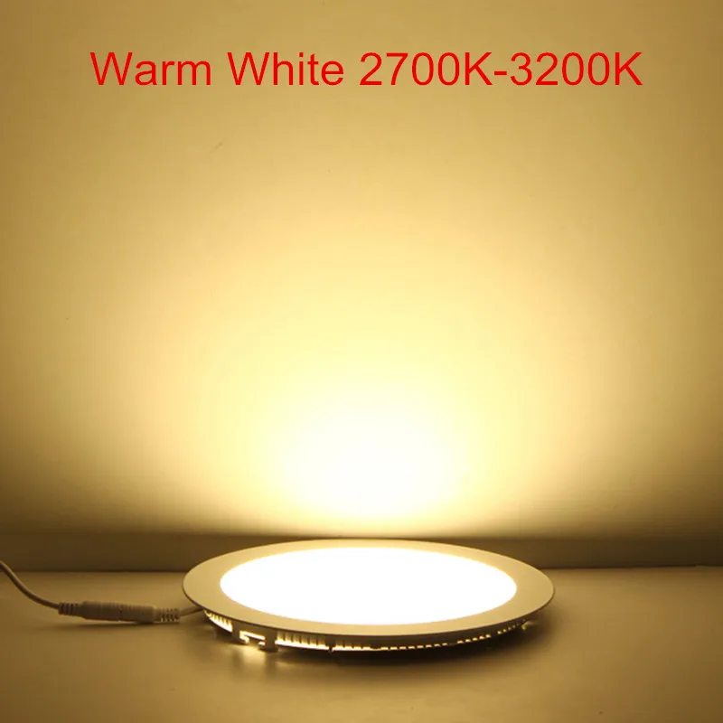 3W 4W 6W 9W 12W 15W 25W Round/Square LED Panel light Recessed Spot Ceiling Down Light Warm/Natural/Cold White 12V 24V + Driver 4