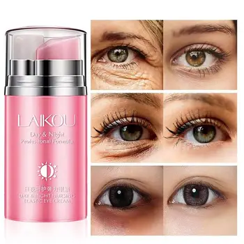 

20ml Rose Essential Oil Eye Cream Day Night Eye Creams Remove Dark Circle Anti-puffiness Whitening Wrinkle Eye Serum