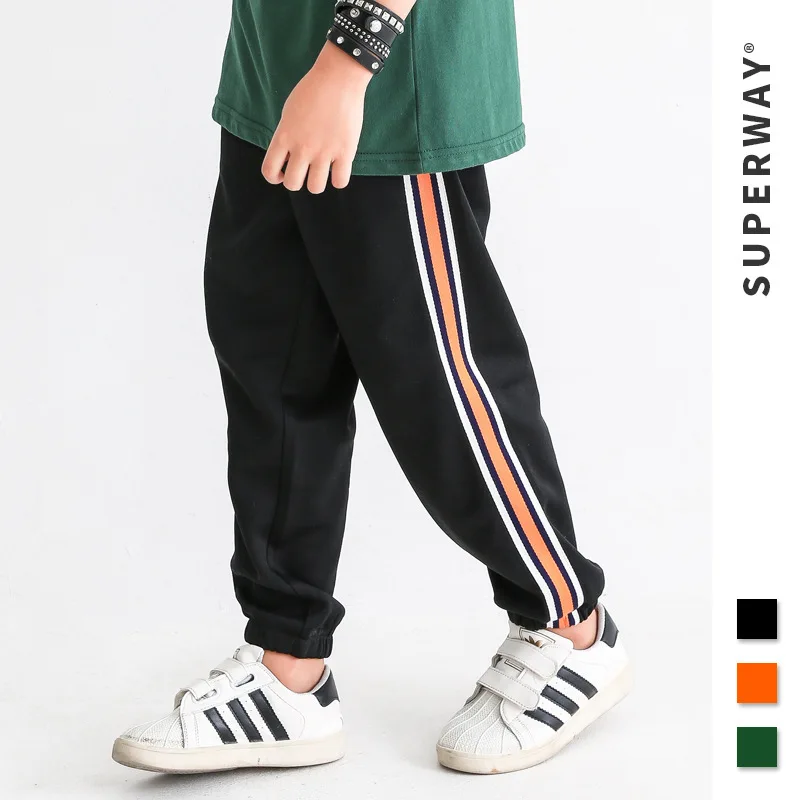 

Super Childrenswear | 2019 Europe And America Popular Brand Candy-Colored CHILDREN'S Sport Pants Middle And Large BOY'S Ankle Ba