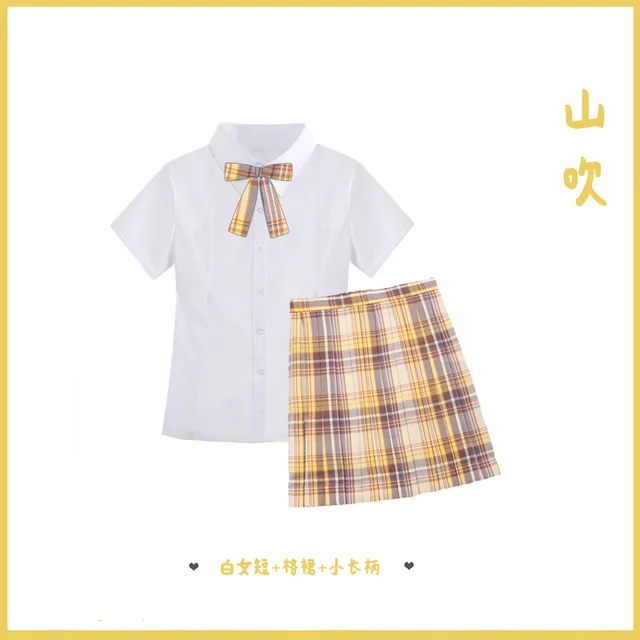 Japanese School Uniforms Orange Skirts Girl S Dresses Jk Suits Bowknot Shirt Female Sailor Costumes Dress Clothes For Women School Uniforms Aliexpress