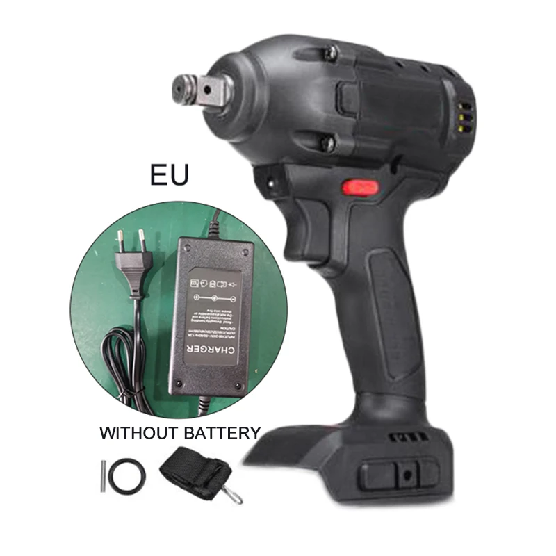 

258V 480Nm Brushless Wireless Wrench Impact Controller Power Tools W/Charger