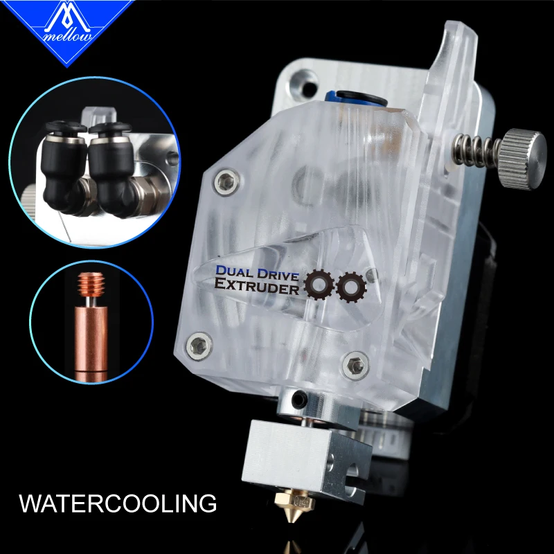 Mellow 3d Peças da Impressora Extrusora W-ddg Refrigerado a Água para 1.75 Milímetros Ender J-cabeça Anet a8 Cr10 v6 Super Vulcão Bico Hotend