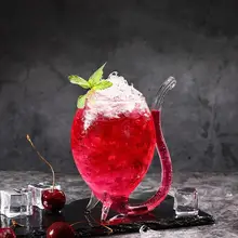 Креативное сердце кровеносное сосуд кровотоприсоска коктейльное стекло бокал для вина интернет популярный бар салон холодный напиток охладитель соломенная чашка