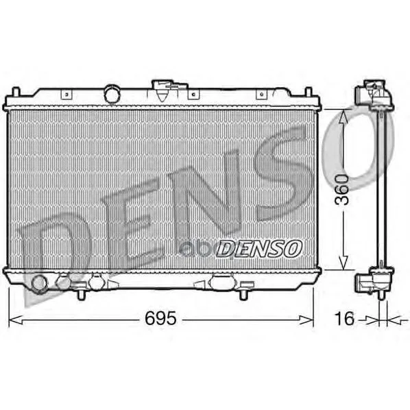 Радиатор Системы Охлаждения Nissan: Primera 2.0 / 2.0 Hatchback / 2.0 Station Wagon Denso арт. DRM46027