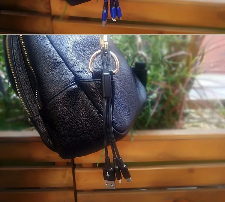 Cafele USB 2 в 1 кабель брелок 2A micro usb кабель зарядного устройства для Xiaomi Redmi Note huawei samsung Iphoenex Xs Max OnePlus