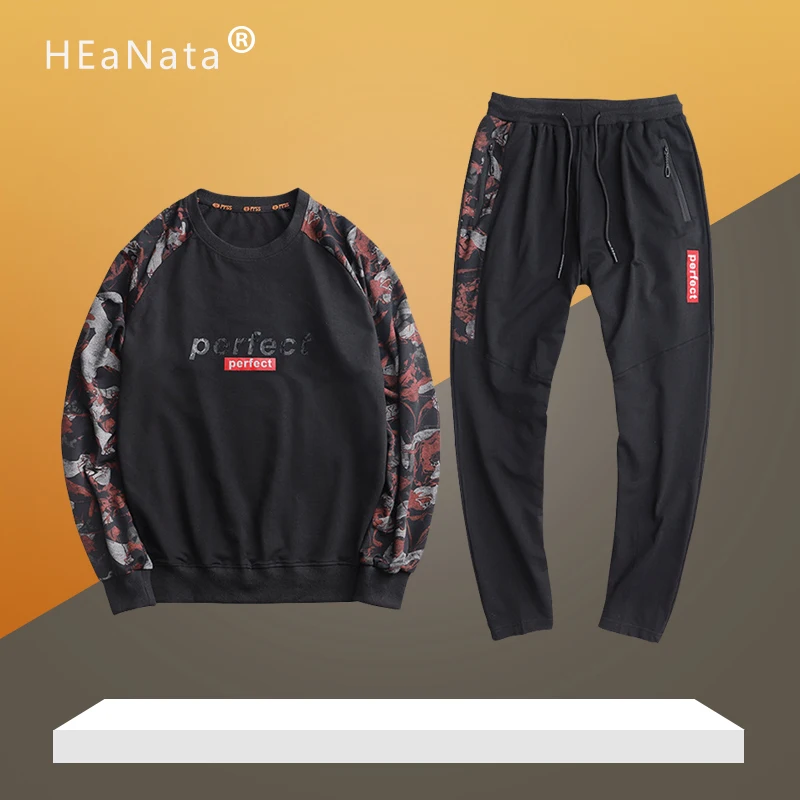L-9XL размера плюс, мужские комплекты, модная Осенняя зимняя куртка, спортивный костюм, толстовки+ спортивные штаны, 2 штуки, наборы, тонкий спортивный костюм, одежда