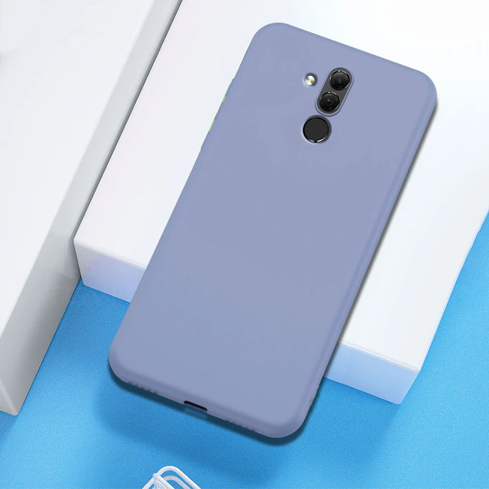 Серый Для huawei mate 20 Lite чехол для huawei mate 30 20 Pro чехол Роскошный жидкий силиконовый Мягкий противоударный задний Чехол - Цвет: Серый
