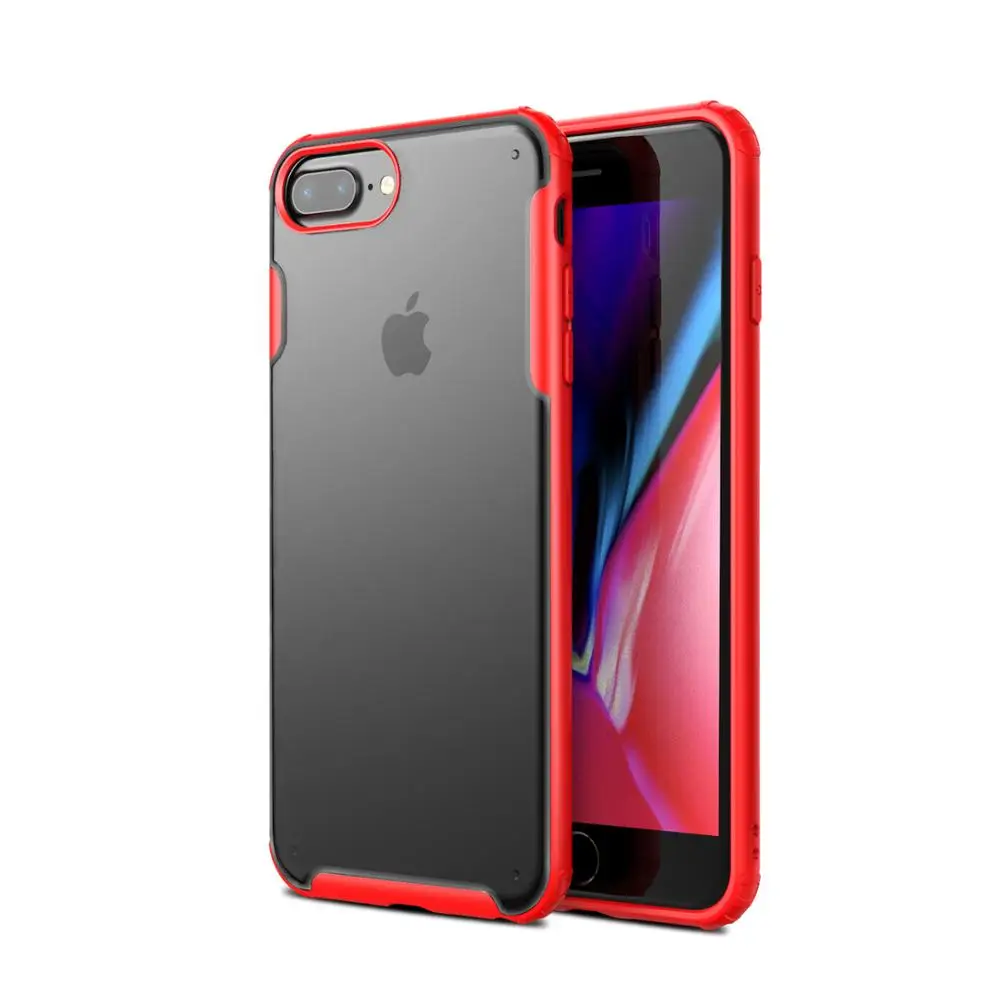 OUDINI полупрозрачный чехол для iPhone 6, 7, 8, разноцветный светильник, мягкий силиконовый чехол для Apple iPhone 6, 7, 8, чехол - Цвет: red